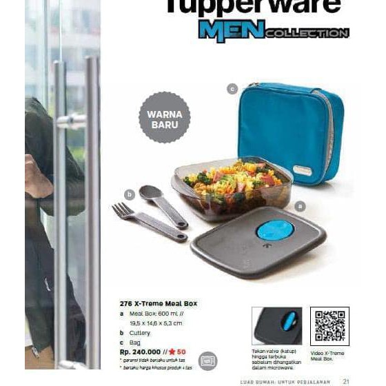PROMO | XTREME X TREME X-TREME MEAL BOX LUNCH SET TUPPERWARE
