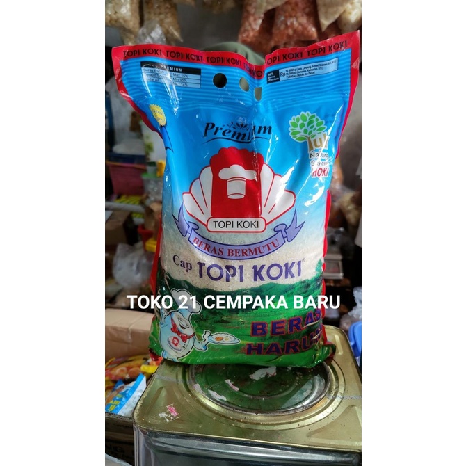 

Beras Cap Topi Koki Pandan Wangi 5KG | FULL Asli Putih Enak 5 KG Murah