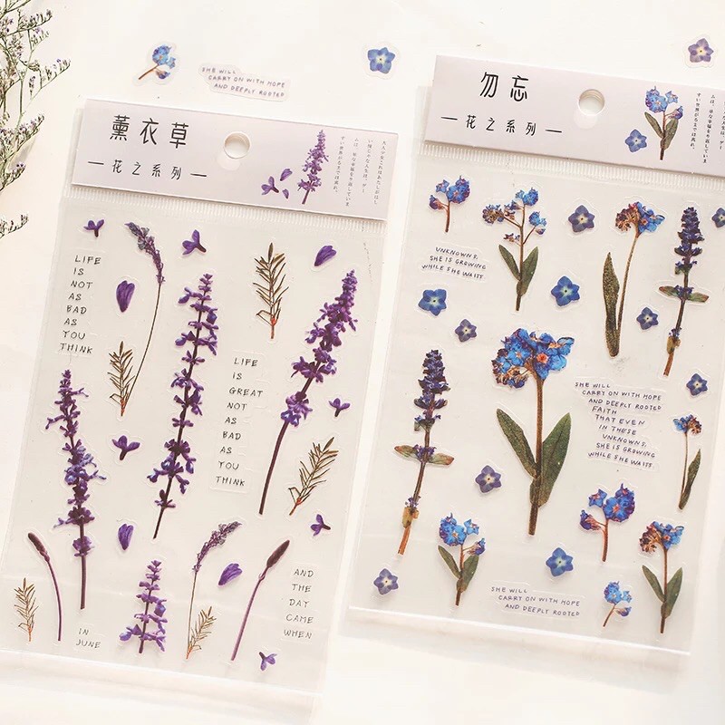 

STIKER AESTHETIC - LAVENDER / LAVENDER STICKER 12 pcs