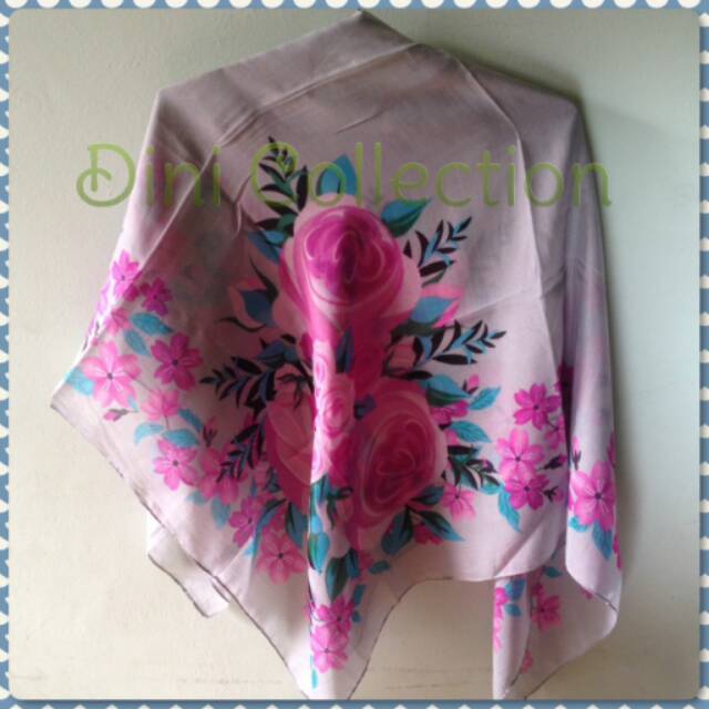 Jilbab Hijab Scraft Katun Motif Segi Empat