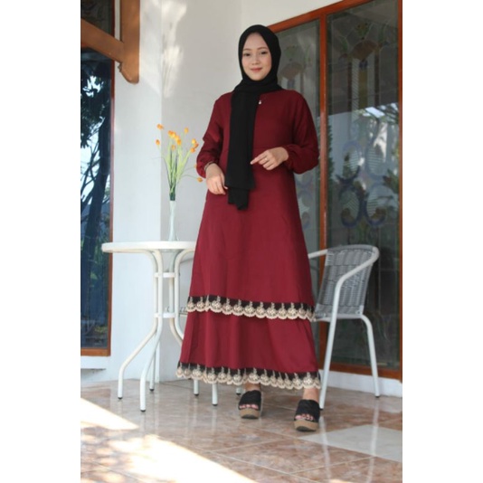 gamis malaysia renda
