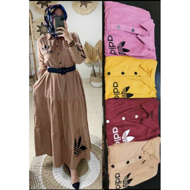 QF.gamis codoray bordir Adidas