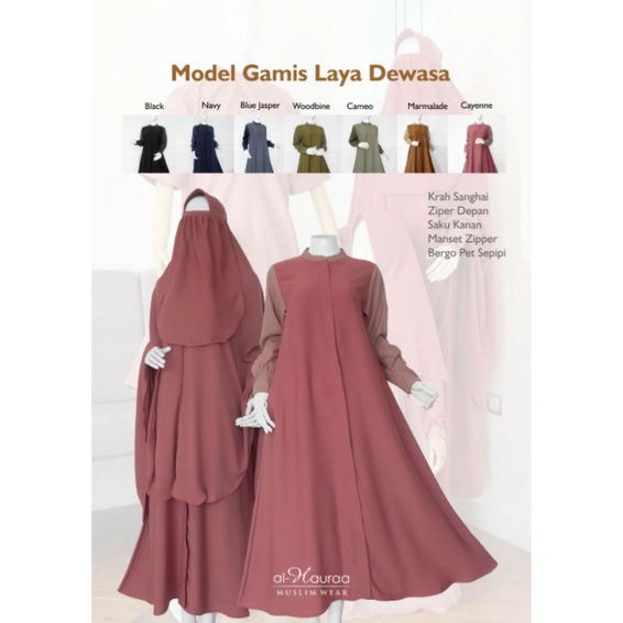 Gamis Laya family set alhaura
