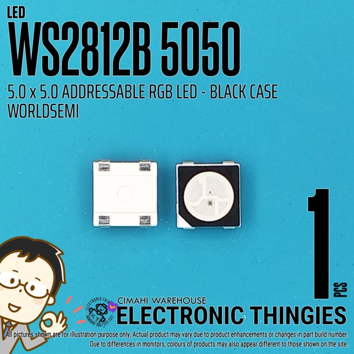 WS2812B 5050 WS LED RGB ADDRESSABLE WS2812 BLACK 2020