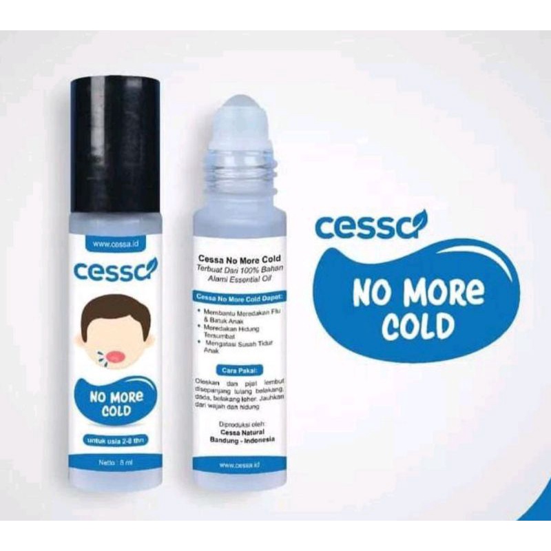 Cessa cough and flu untuk anak 2-8 tahun, roll on essential oil, obat oles anak batuk pilek