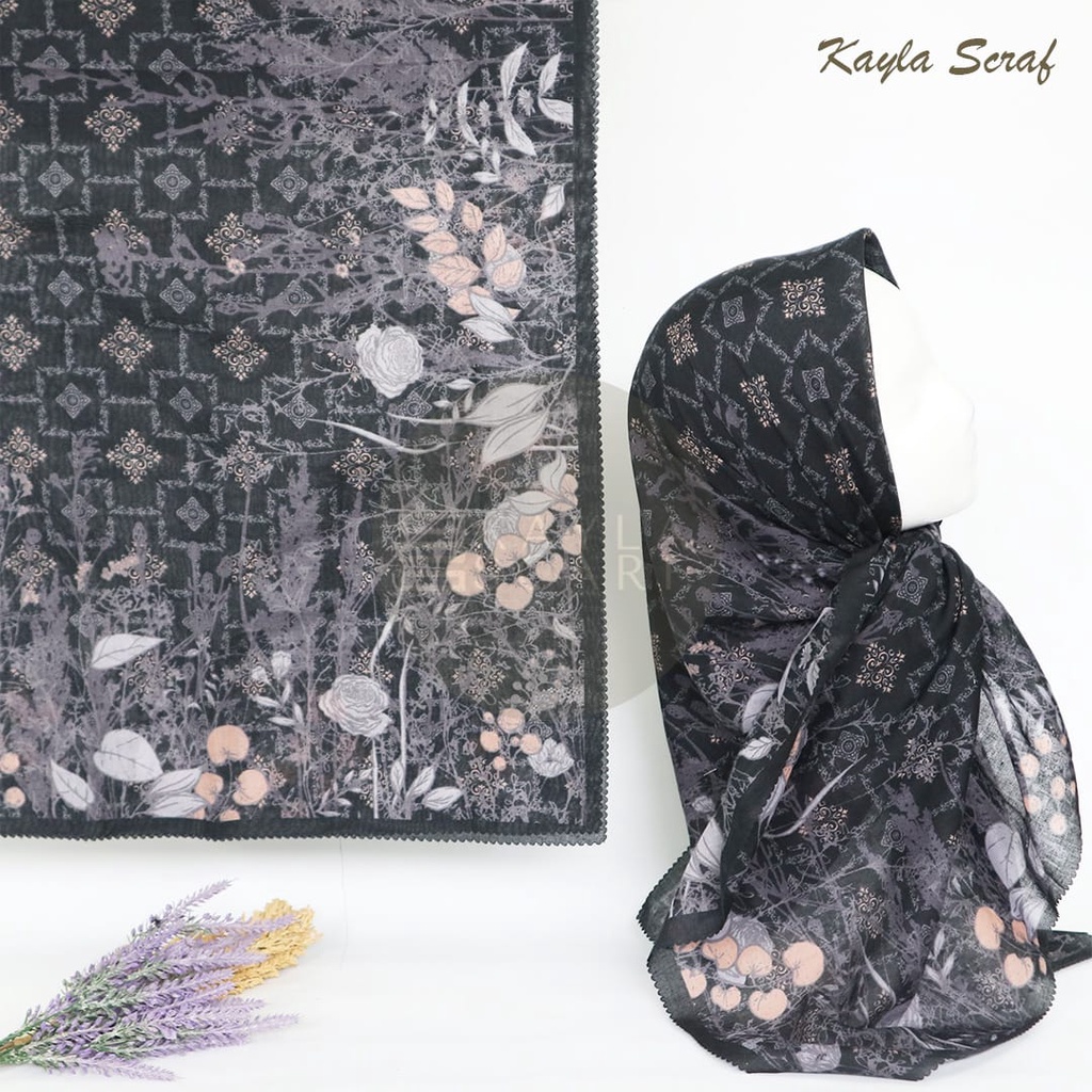 JILBAB SEGIEMPAT MOTIF KAYLA  SCARF LASERCUT KERUDUNG SEGIEMPAT MOTIF VOAL  HIJAB SEGI EMPAT MOTIF TERMURAH DAN TERBARU SAFA HIJAB