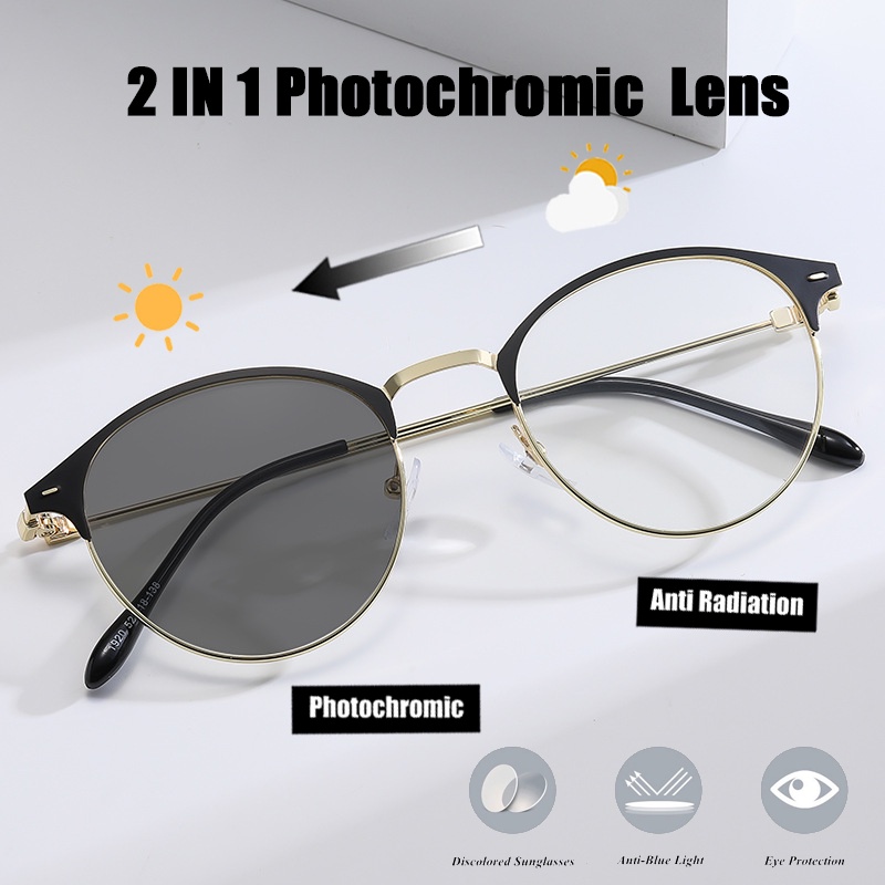 Kacamata Photochromic Anti Radiasi Wanita Pria