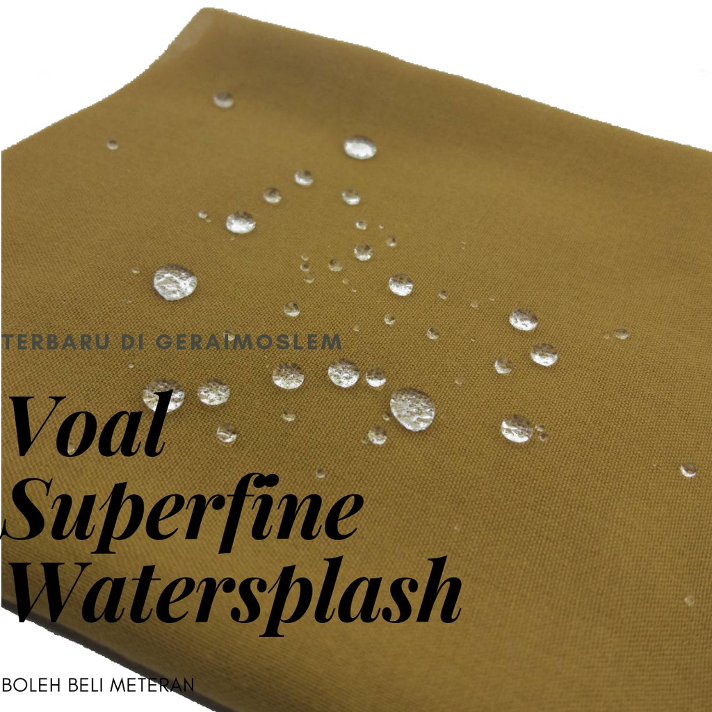 Kain Voal Superfine Watersplash Anti Air Premium Original Per 1 25 Meter Shopee Indonesia