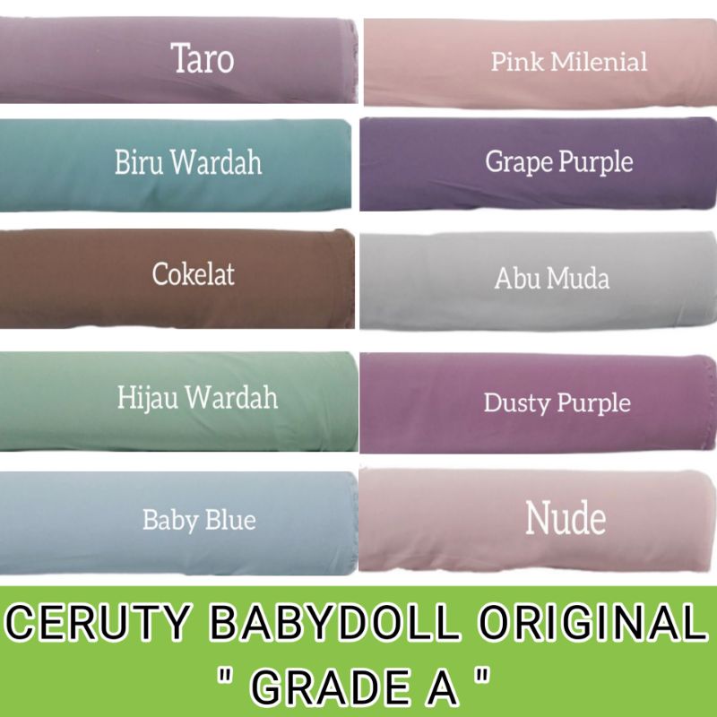 1 Roll kain ceruty babydoll original bahan ceruti baby doll