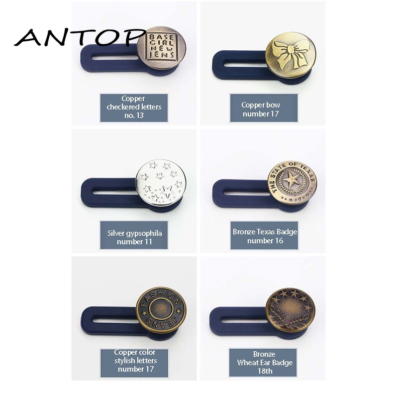 Kancing Jeans Kait Pengecil Lingkar Pengait Baju Adjustable Metal Jeans Button Pengecil Celana Digunakan Untuk Meningkatkan Reduksi Pinggang Aksesoris ANTOP