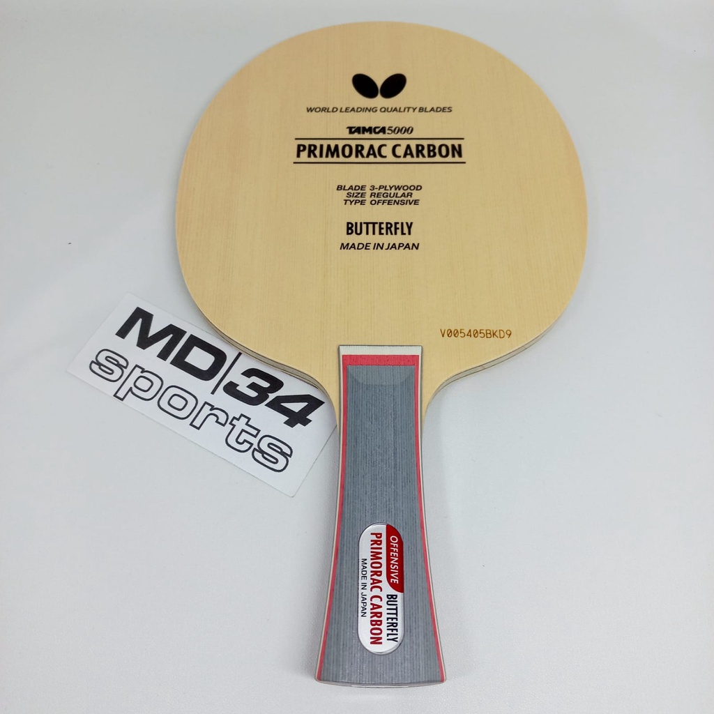 KAYU BUTTERFLY PRIMORAC CARBON - Kayu / Blade / Bet Pingpong Murah