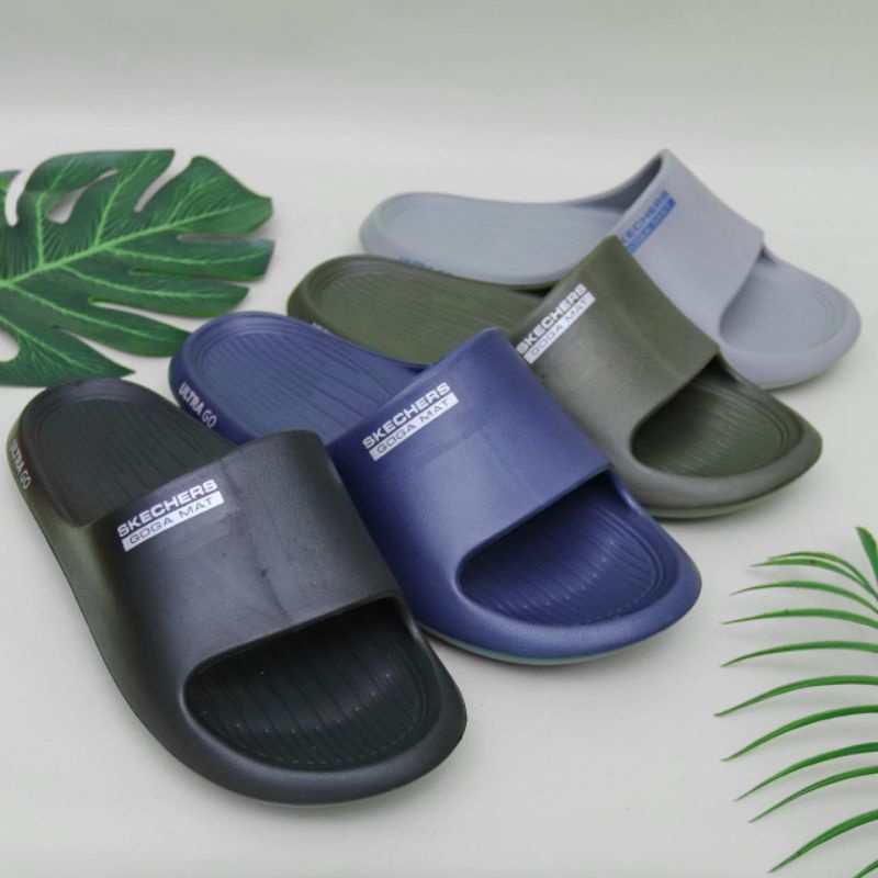 Sandal Selop Skech Men Sendal Pria Slip On Sandal Cowok Anti Slip