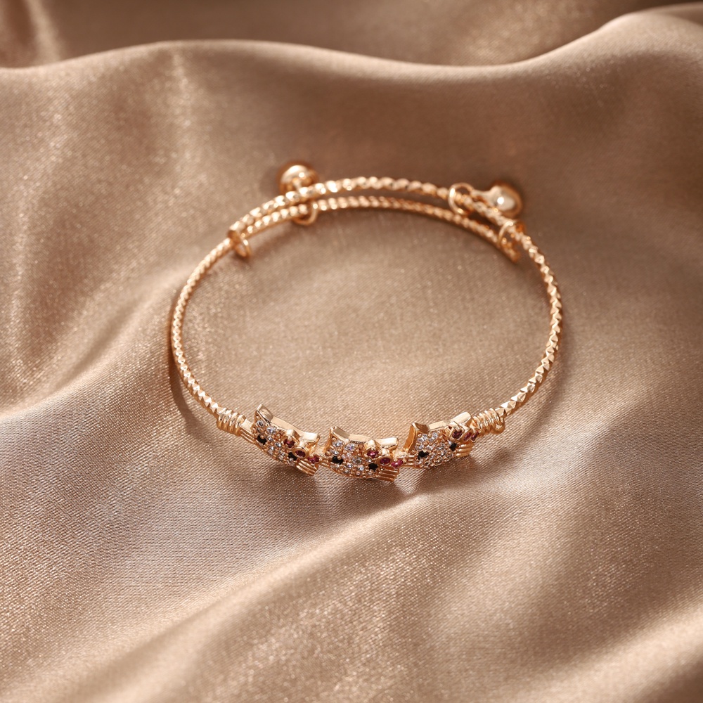 D.G.C✨COD✅Gelang Anak Perempuan Titanium Anti Karat Lapis Emas Cantik Aksesoris Tangan Perhiasan Murah D537