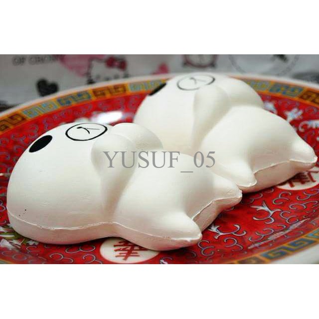 JUAL White Sugar Bread Doll Replica Squishy MURAH