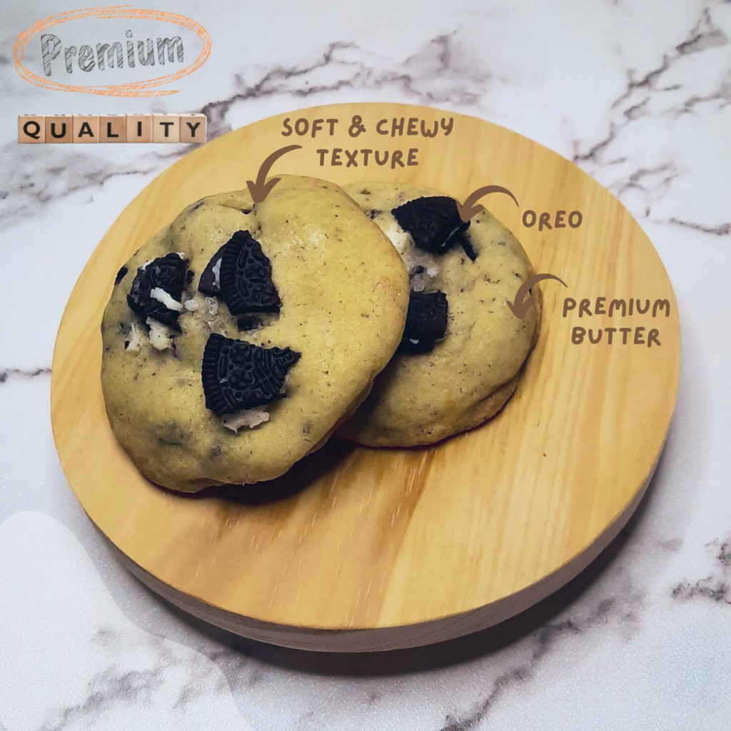 

[OPENING PROMO] OREO CHOCK Premium Soft Baked Cookies Dough Chewy Levain Cookie NYC Style / Kue Biskuit Kenyal