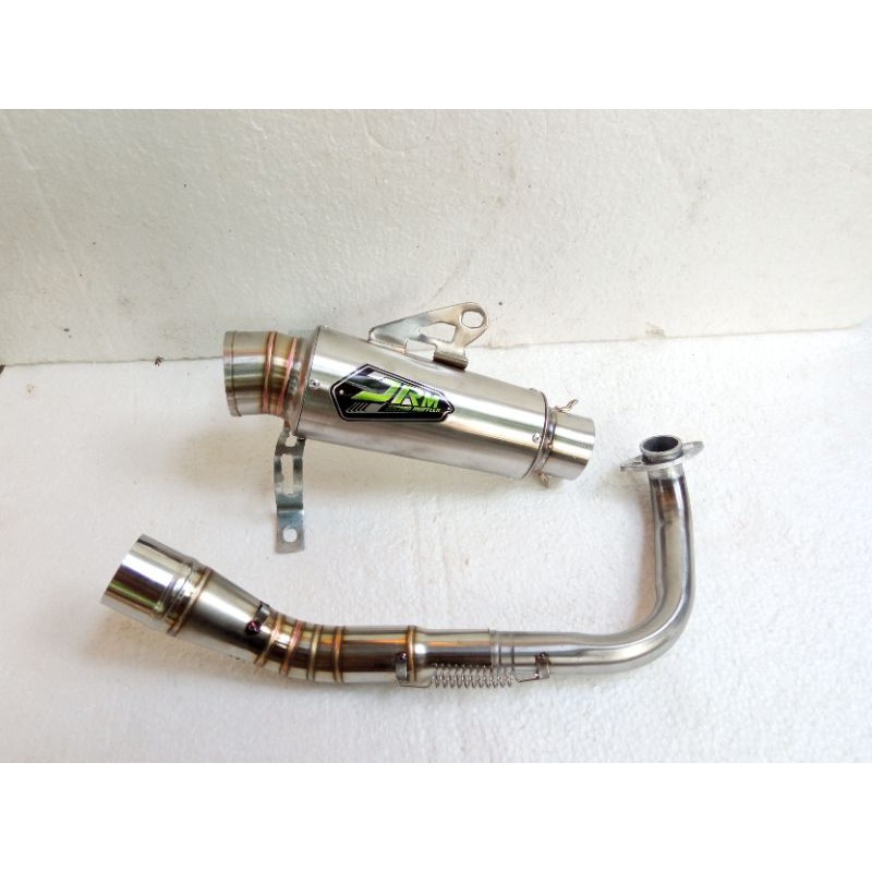 Knalpot racing jrm beat fi beat karbu scoopy leher atas