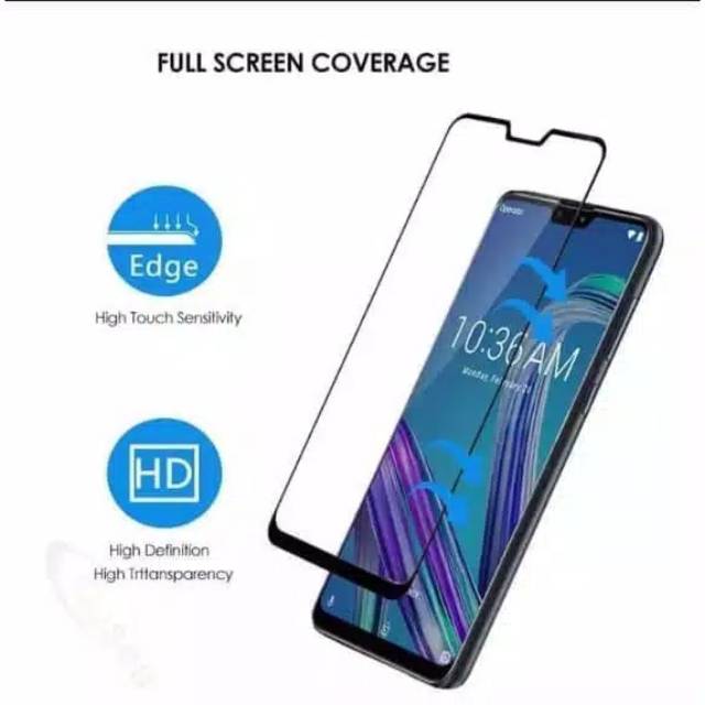 Tempered glass full zenfone max pro m1,max pro m2,live,5q,5z,selfie,max m2,max m1,live L1,live L2-tg