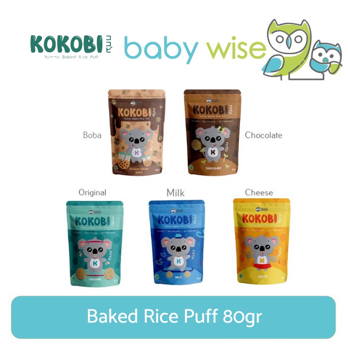 

Kokobi Yummy Baked Rice Puff 80gr