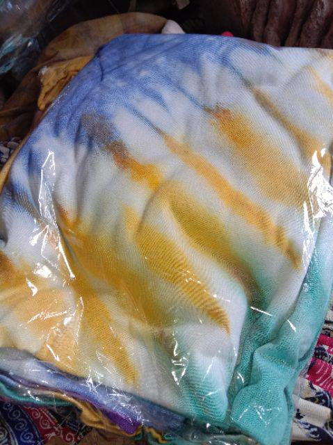 Pilih Warna Nirmala Gamis Kaos Pelangi Tiedye Batik Payung Jumbo Syari Termurah