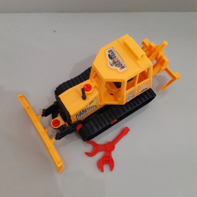 mainan DIY mobil truk traktor edukatif truck alat berat bulldozer anak laki cowok