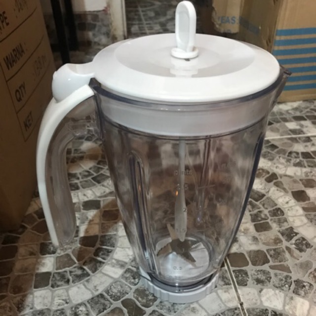 Gelas blender Philips jus buah atau jar plastik diva lengkap HR 2115 / 2116 HR 2061 / 2071