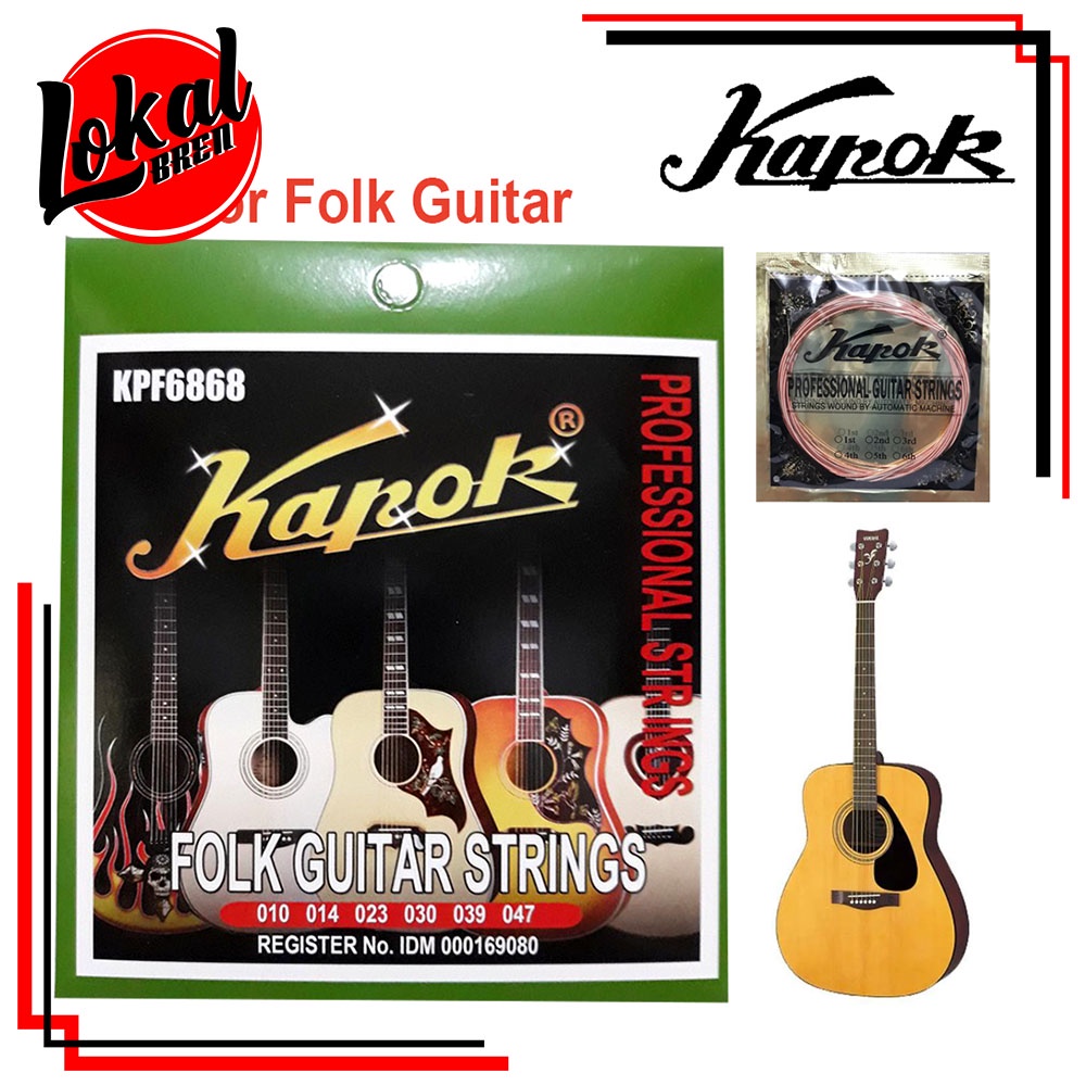 Senar Gitar Akustik Asli Kapok KPF6868