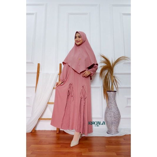 GAMIS SET SYARI NASHWA ORY  ESCALA/GAMIS SET HIJAB SYAKILA