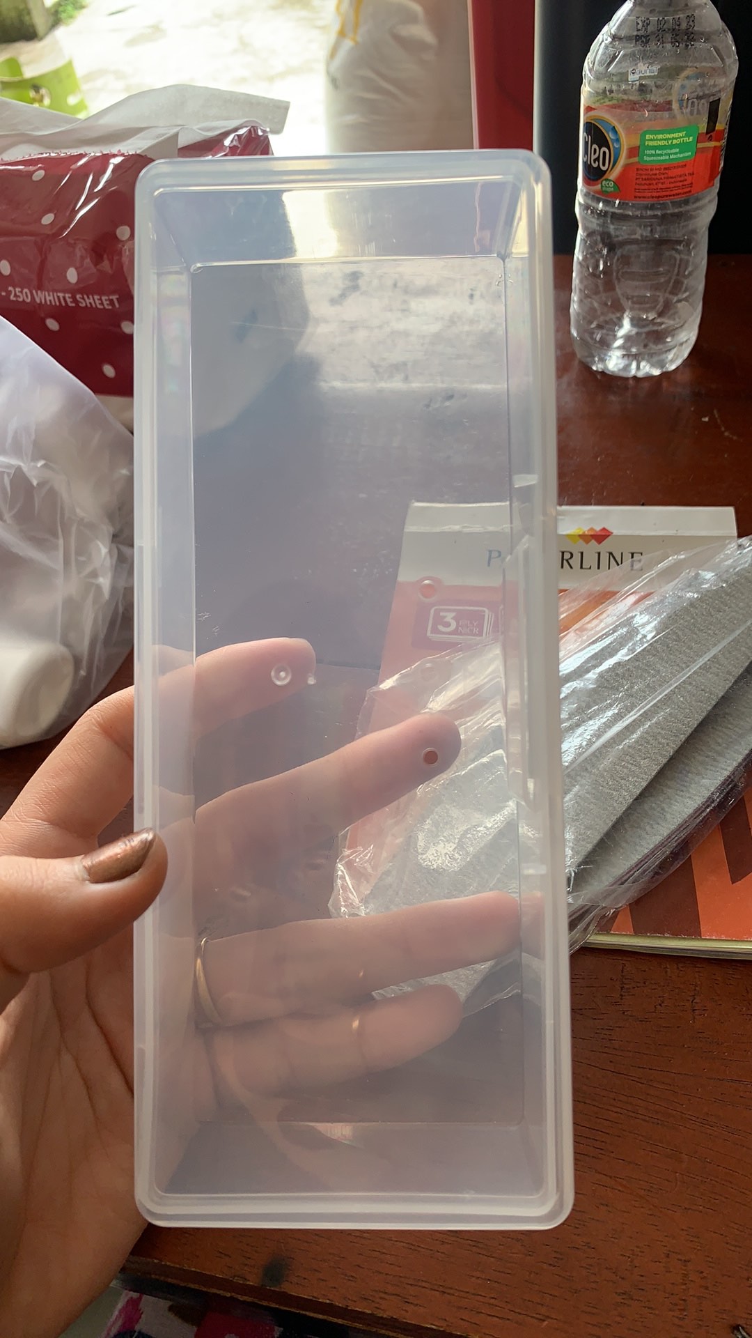 [bayar Di Tempat] Persediaan Kuas Cat Kotak Penyimpanan Plastik Transparan Kit Kontainer