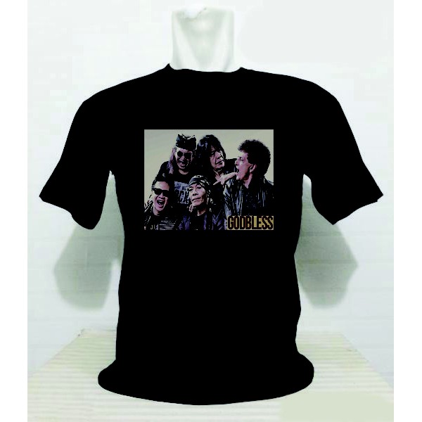 kaos baju distro band godbless tshirt musik gong 2000 god bless 07