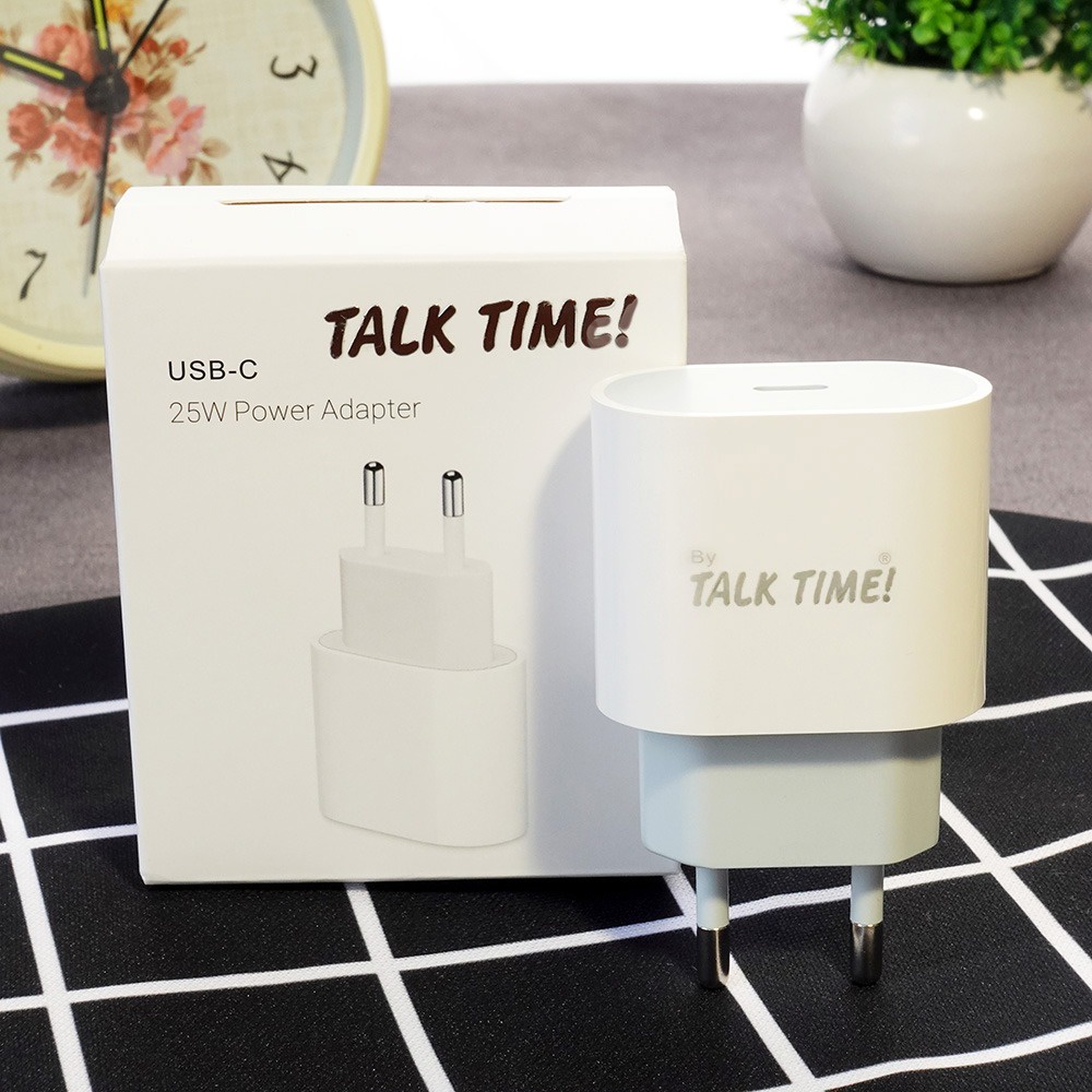 CHARGER FAST CHARGING 25 WATT LIGHTNING KEPALA CHARGER LIGHTNING ADAPTOR CHARGER BATOK CHARGER LIGHTNING HEAD TALKTIME 25W