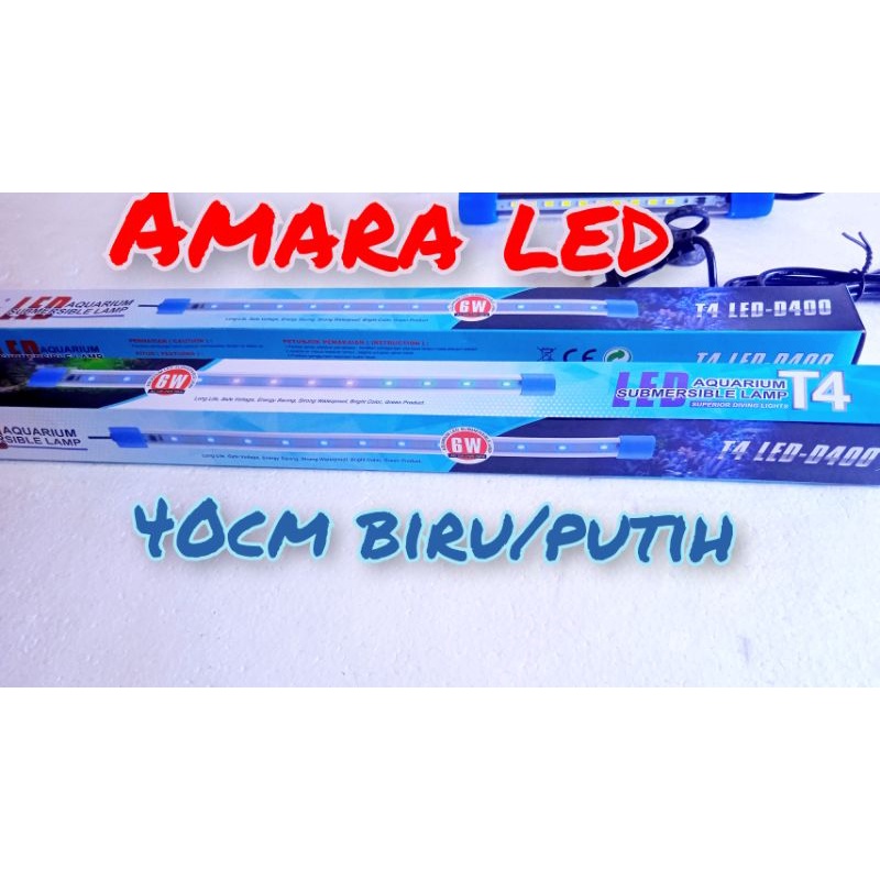 LAMPU AQUARIUM LED AMARA LED / LAMPU CELUP AQUARIUM AMARA LED 20,30,40,50,60cm