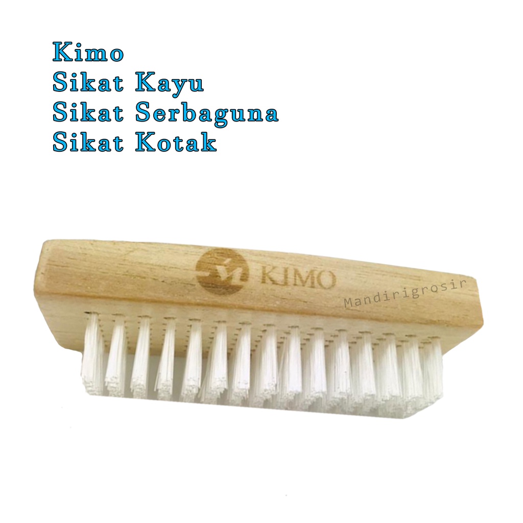 Kimo*Sikat Baju*Sikat kayu*Sikat Serbaguna*Sikat kotak*Uk.10x4.3cm