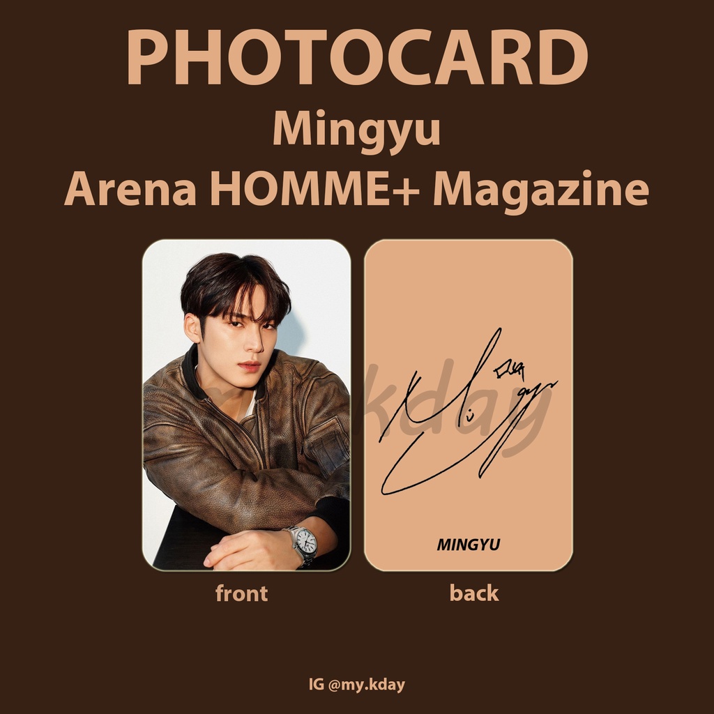 PC-0886, Unofficial Photocard Mingyu SEVENTEEN ARENA 2 sisi