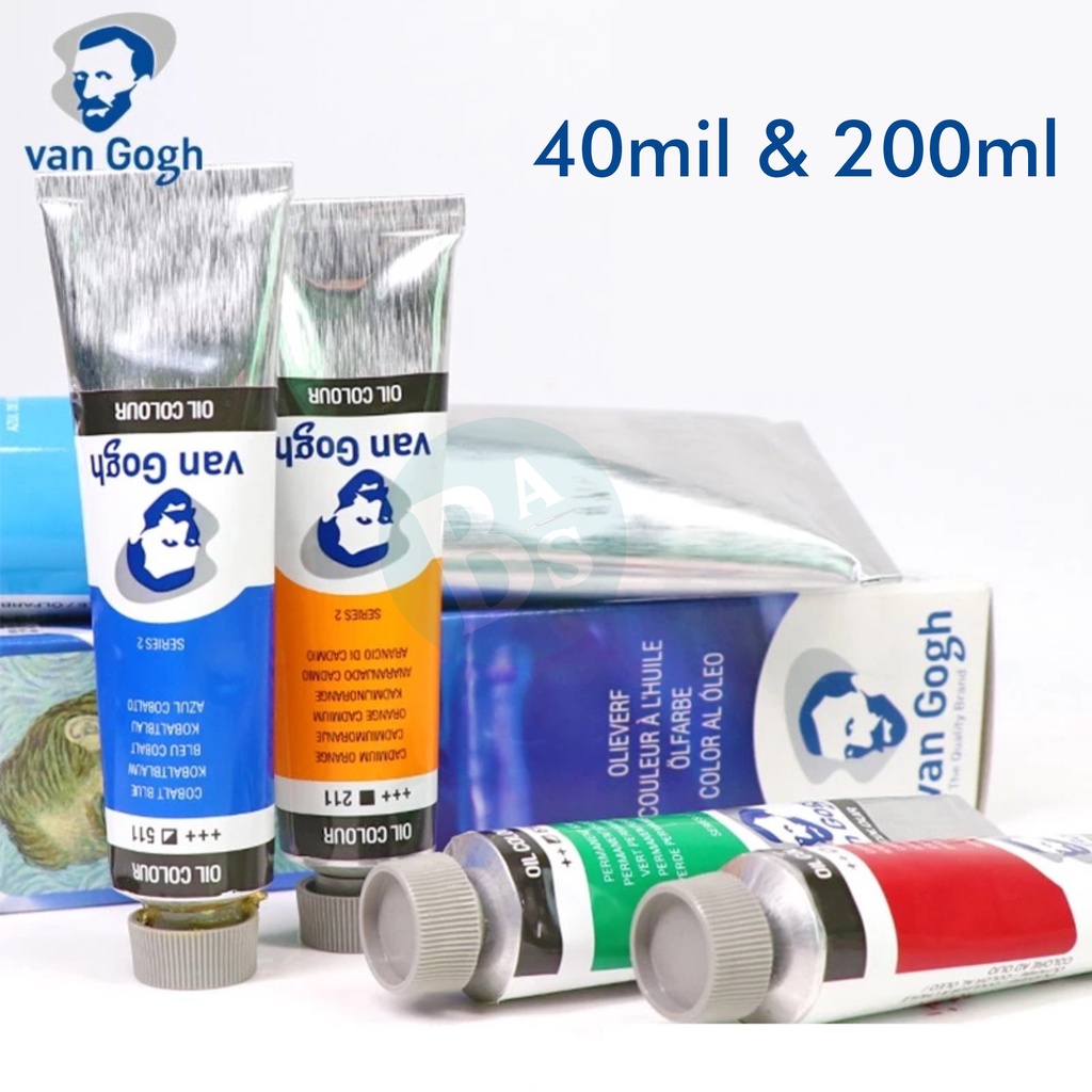 

Cat Minyak Lukis Van Gogh / Oil Colour Tube 40ml / 200ml - Series 1 Part 2/2 Perlengkapan Melukis Terlaris By Bali Art Supplies