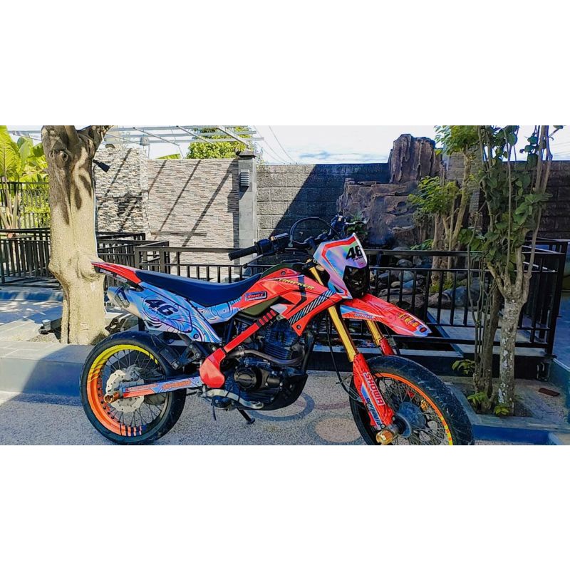 Dekal motor decal sticker KLX BF. DTRACKER  HOLOGRAM