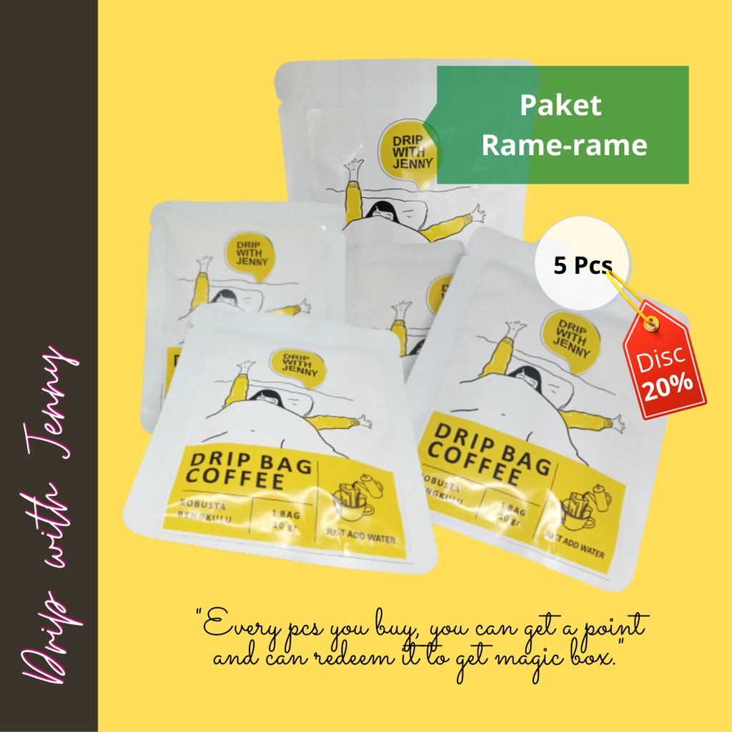 

[PROMO] Paket Rame-rame Drip with Jenny [5pcs]
