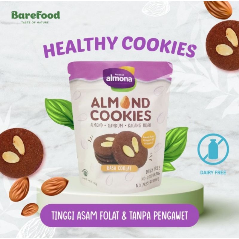 Almona Almond Cookies - Snack Sehat - Tanpa Pengawet - Vegan Friendly