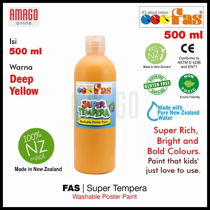 

Fas - Super Tempera Washable Poster Paint - 500 Ml - Pilih Warna