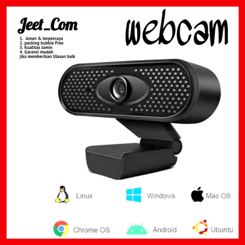 Kamera Webcam 720P HD Autofocus For PC Laptop