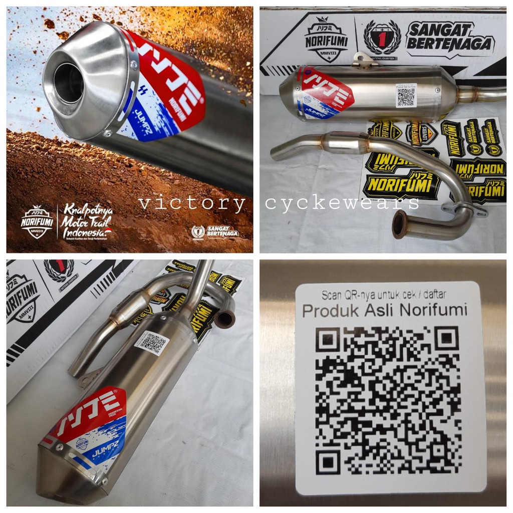 KNALPOT NORIFUMI JUMPZ SERIES WR 155... crf150, klx/dt150bf ORIGINAL