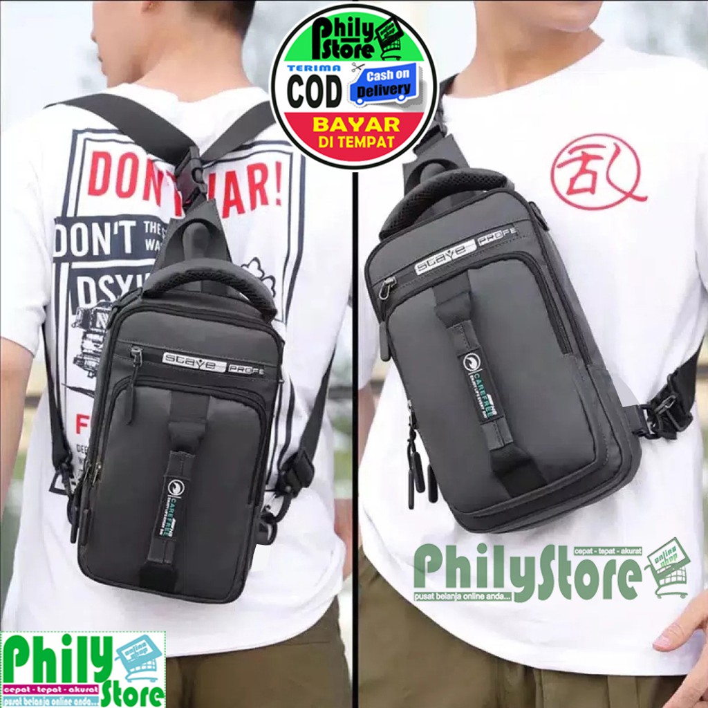 COD – Haoshuai Tas Slempang Pria Slingbag – Waist Bag Hao shuai – Men Chest Bag – Tas Selempang