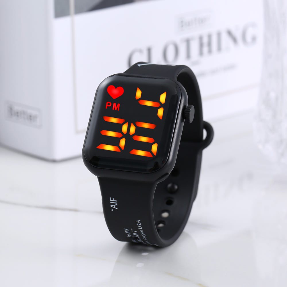 [DG] JAM TANGAN WANITA/PRIA TREND LED DIGITAL STRAP RUBBER TERLARIS TW-15