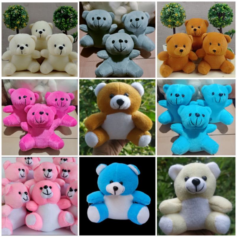 boneka mini 15cm Teddy bear Minion panda pokemon doraemon
