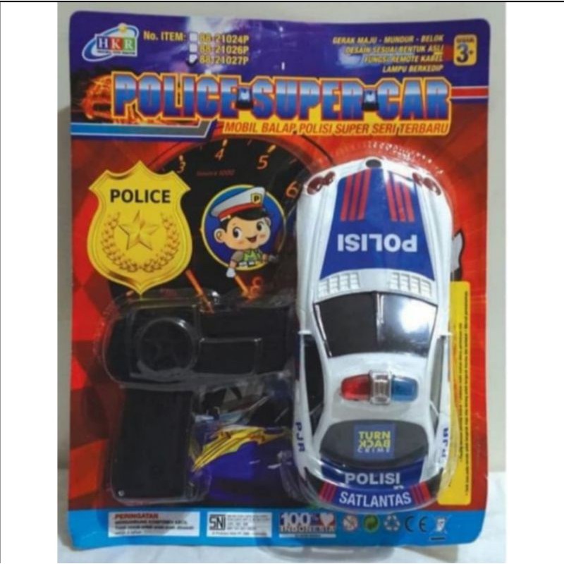 PROMO Mobil polisi INDONESIA R/C kabel