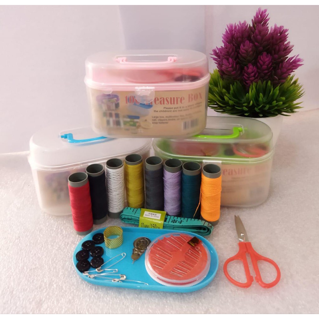 SEWING BOX SET / SET ALAT JAHIT LENGKAP/PERALATAN JAHIT ACCESORIES