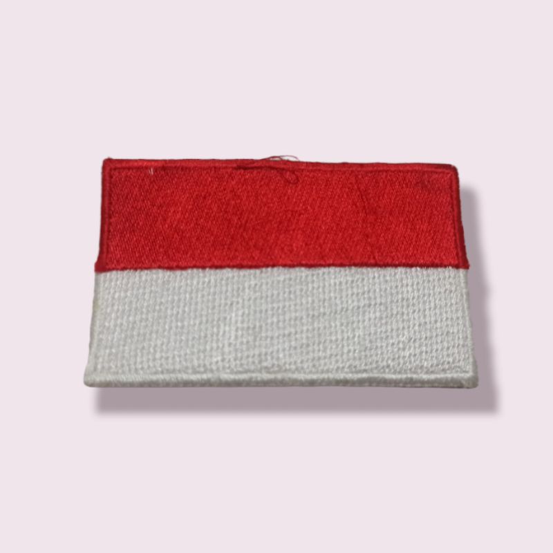 Bordir patch bendera merah putih,Patchmerahputih,bendera bordir,bordir merah putih,patch,bordir,mura