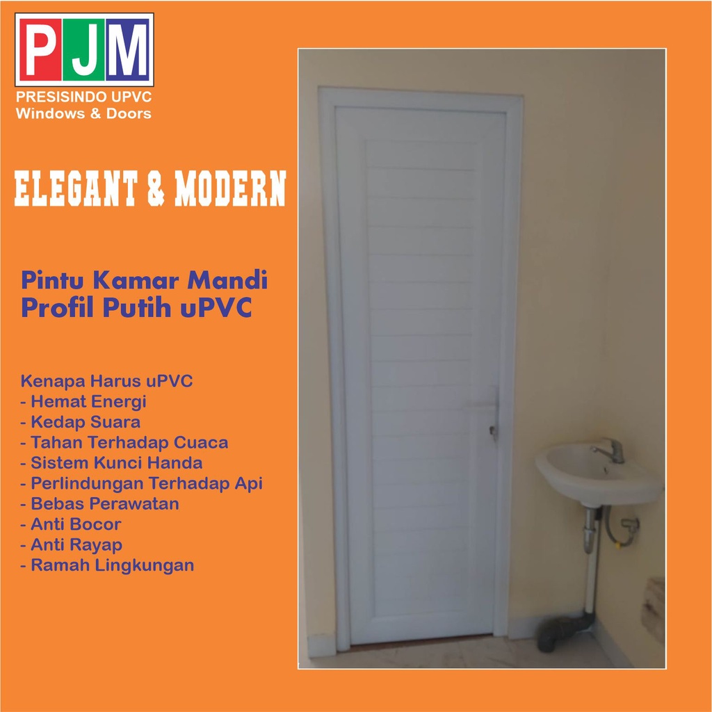 Pintu Kamar Mandi uPVC Conch