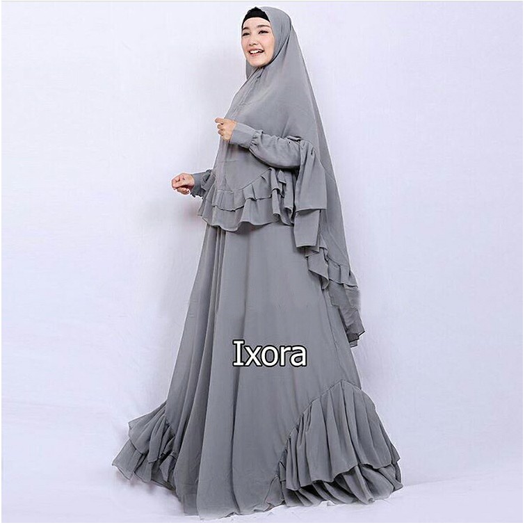 GAMIS PREMIUM IXORA SYARI - SUPPLIER GAMIS PREMIUM