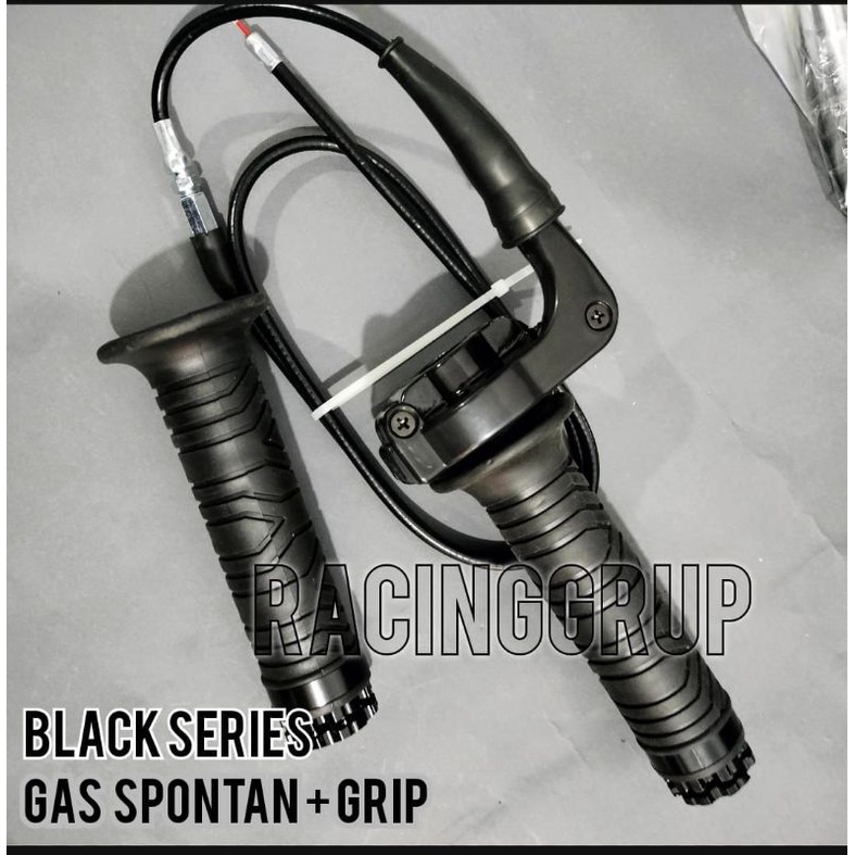 Gas Spontan Gas Kontan Baning polos Model daytona plus grip jalu import black series rx king (RS325)