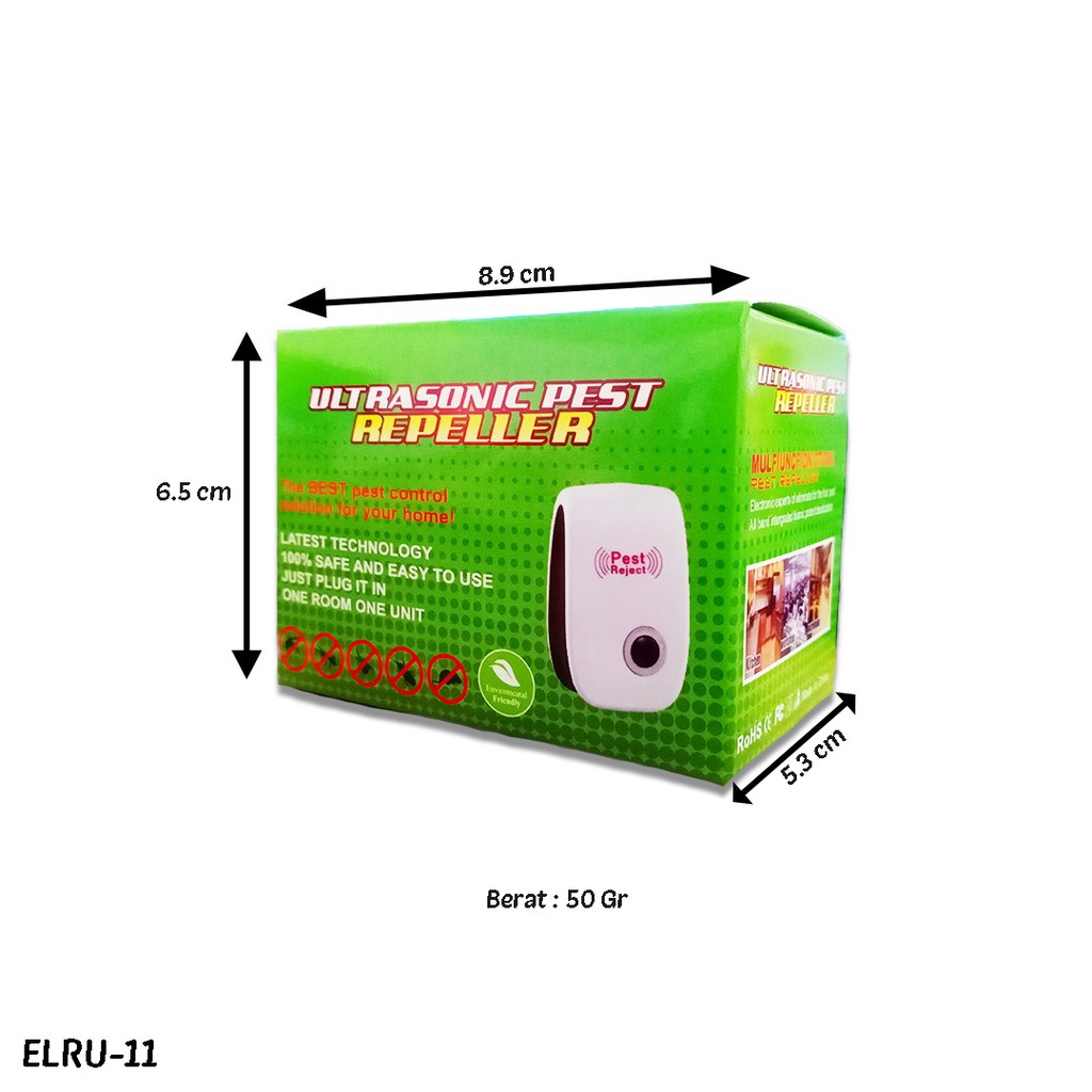 Riddex Quad/Alat Pengusir Tikus,Kecoa,Nyamuk Elektrik/Riddex Hijau